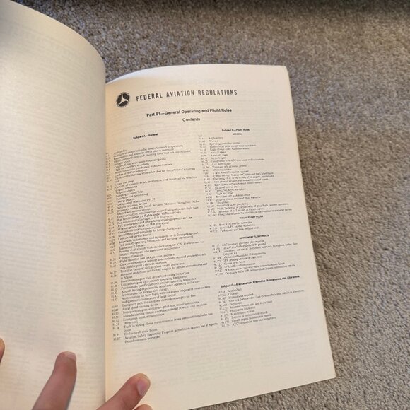 Vintage FAA Federal Aviation Regulations for Pilots Book VGUC - Picture 5 of 5